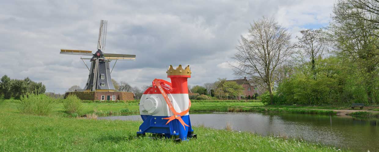 Jubileumpomp Pentair Winterswijk bij molen